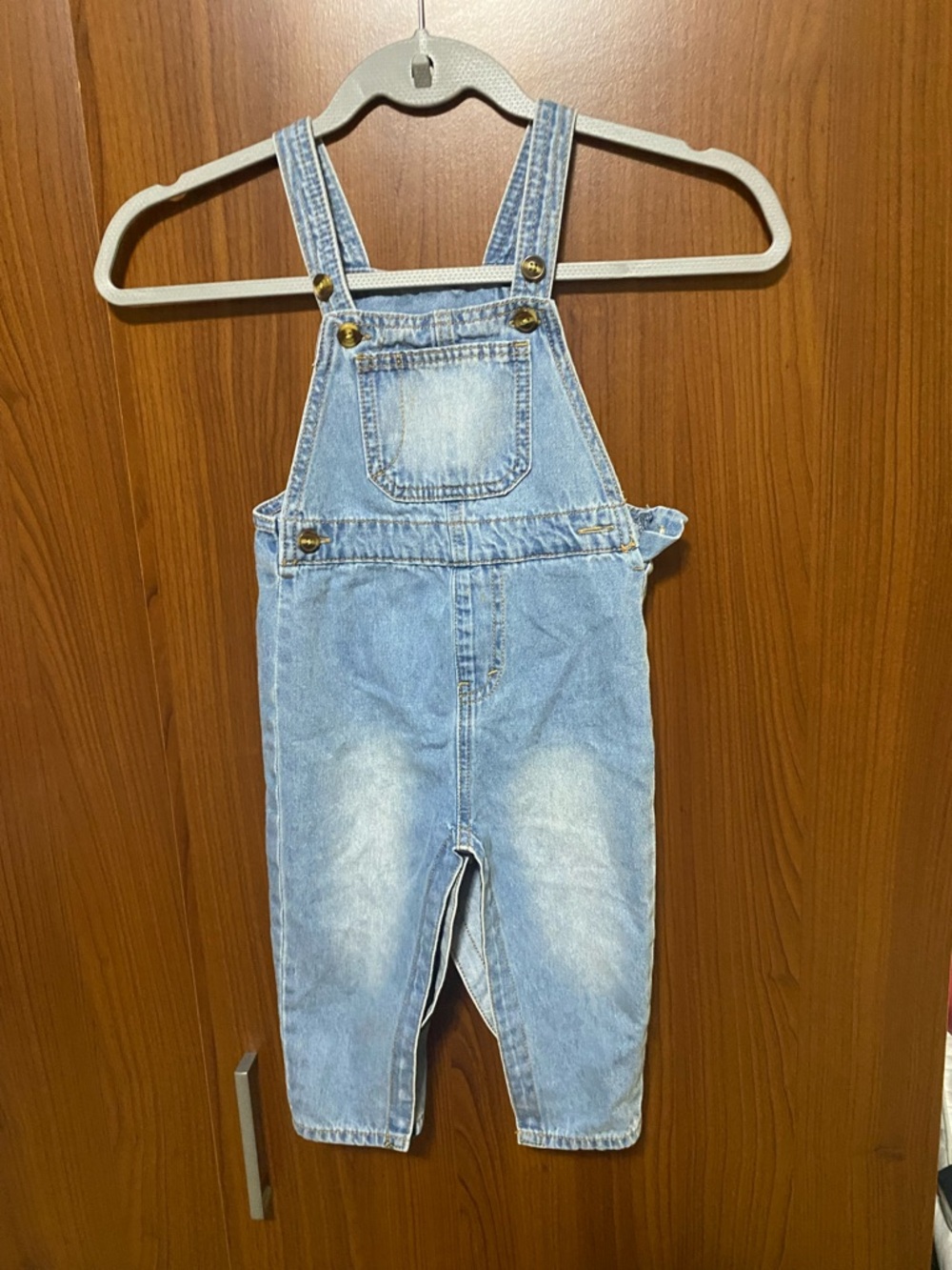 Levi's Light Blue Denim Toddler Kids Overalls with Chest Pocket 24 months